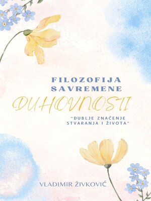 cover image of Filozofija savremene duhovnosti